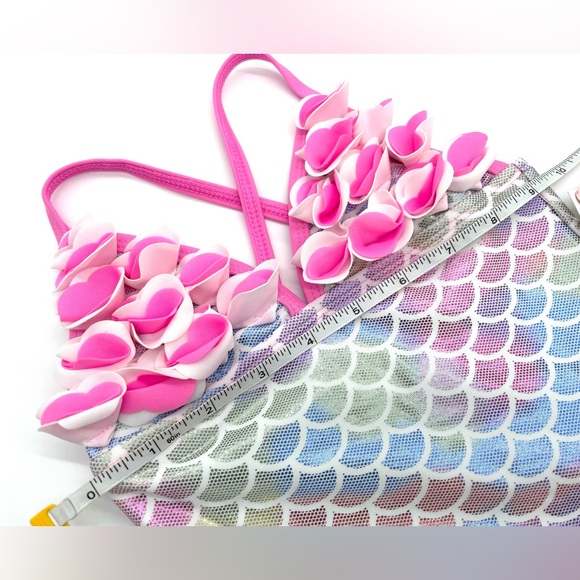 NWT Floatimini Ombré Mermaid One Piece Swimsuit in Pink 4 - Picture 6 of 10